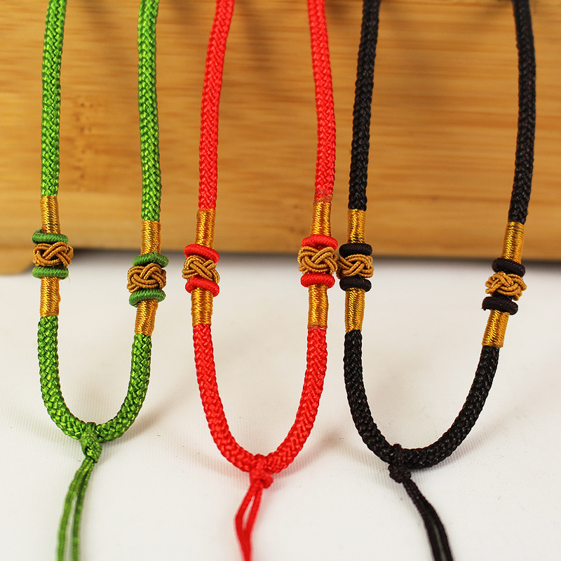 3mm经典玉线菠萝结玉器挂绳吊坠挂绳手工编织绳项链绳子批发-阿里巴巴