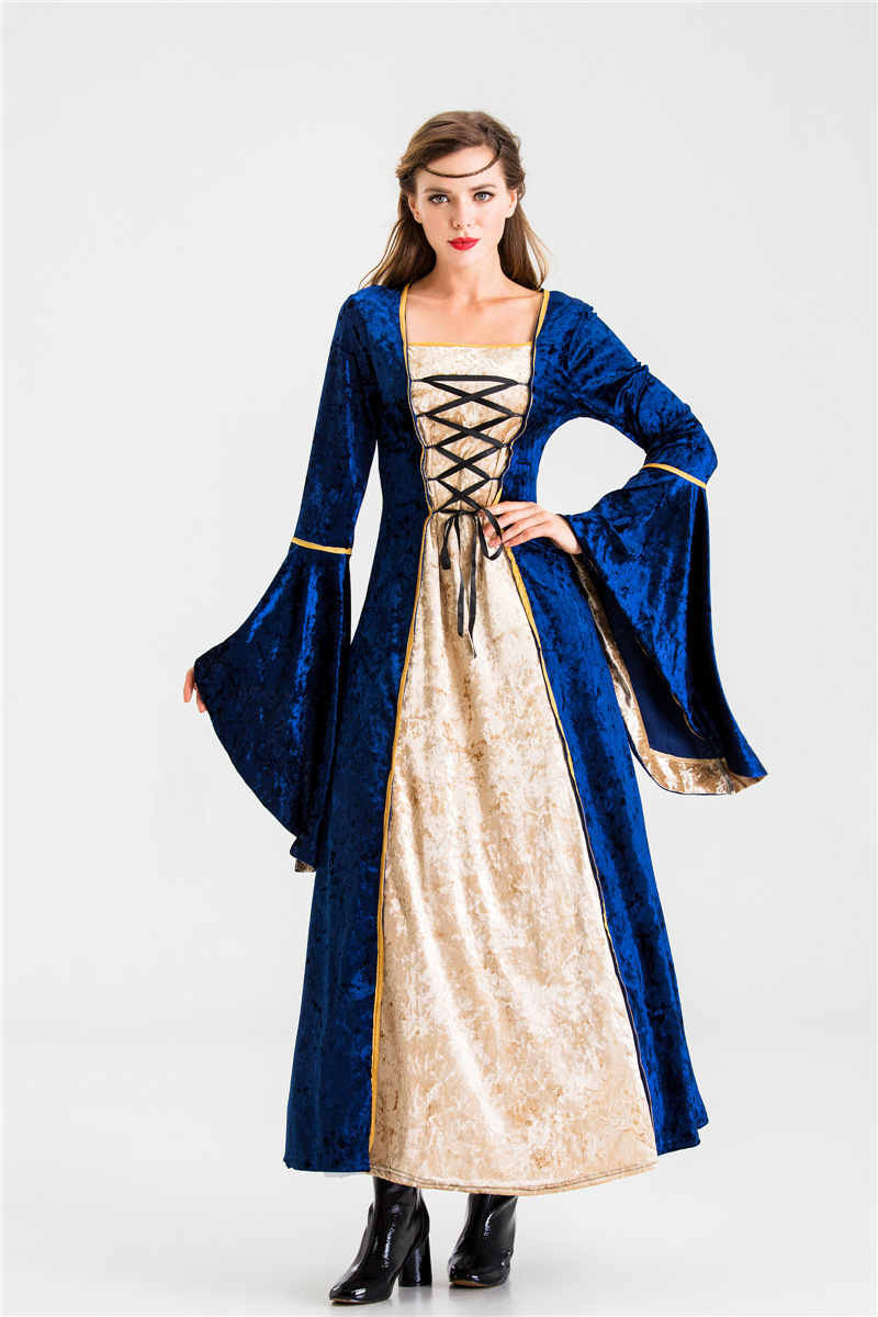 万圣节欧洲复古宫廷装扮服装女王皇后角色演出长裙影楼拍摄服批发