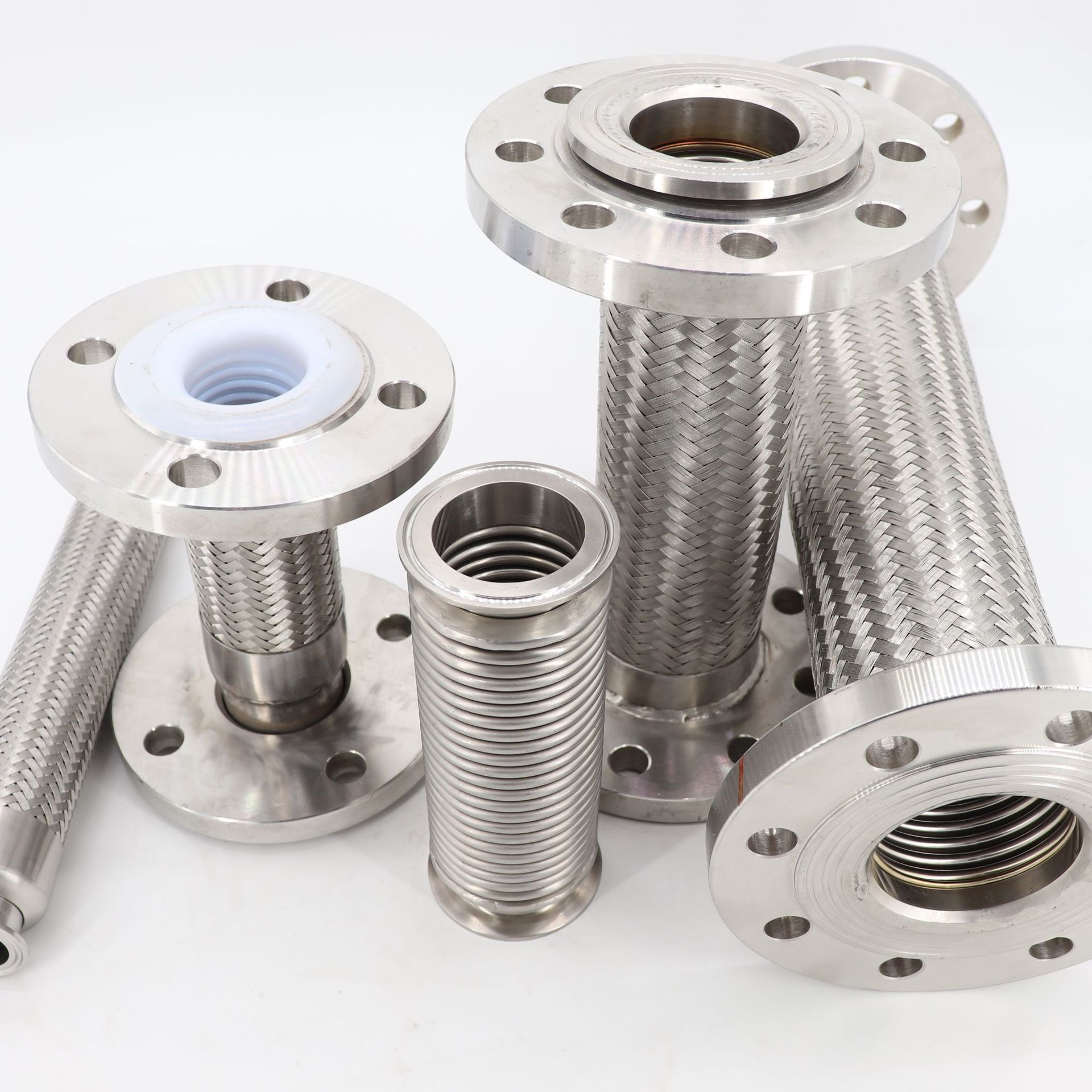 304不锈钢波纹管6分dn20高温高压工业金属编织软管3/4钢丝蒸汽管