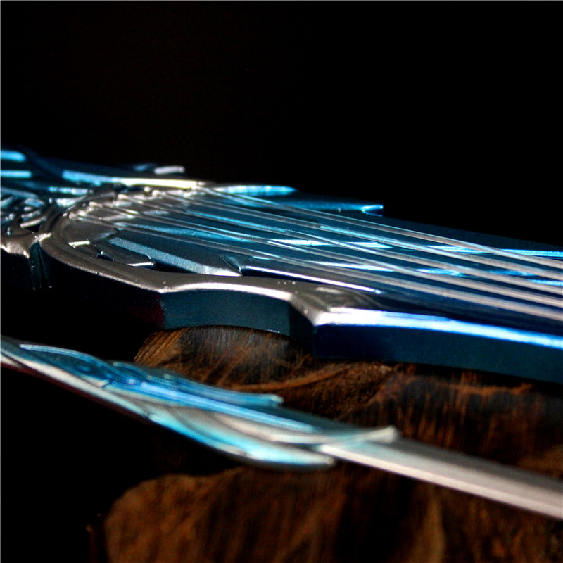 碧心 橙武 玉泉凝凰音合金武器 带琴弦琴剑带流苏22cm