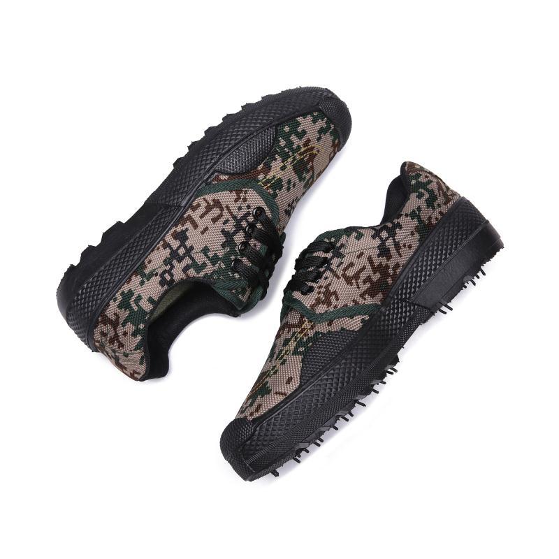 厂家迷彩解放鞋战术军迷作训鞋林地低帮迷彩鞋 劳保鞋一件代发