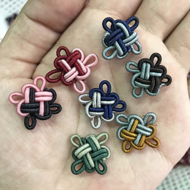 民族风吉祥结撞色diy饰品配件手工编制中国结流苏双色配饰配绳扣