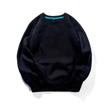 QICHU男女圆领卫衣批发 纯色空白加厚套头卫衣厂家直销大量