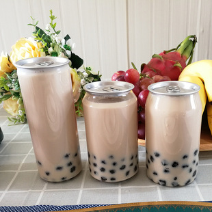 pet奶茶瓶易拉罐瓶订制果茶瓶网红奶茶瓶定制logo水吧饮料奈雪款