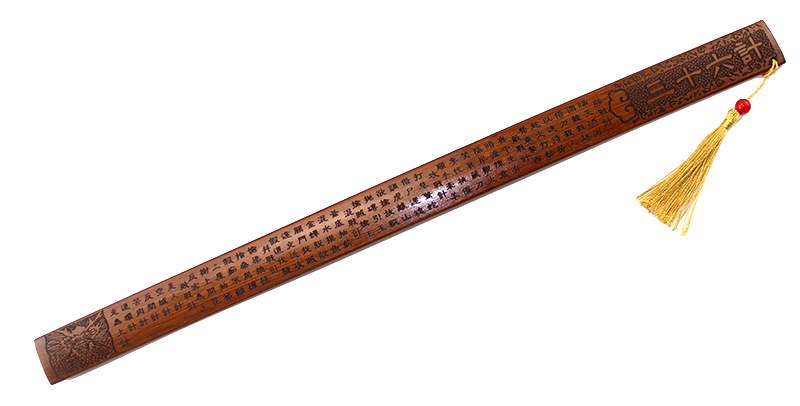 竹雕刻尺可定制批发旅游工艺品教室教学竹尺弟子规三字经竹制戒尺