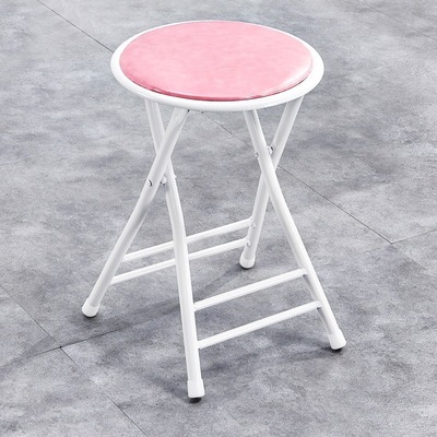 塑料折叠凳家用省空间户外便携小凳子简约餐桌高圆凳简易靠背椅子