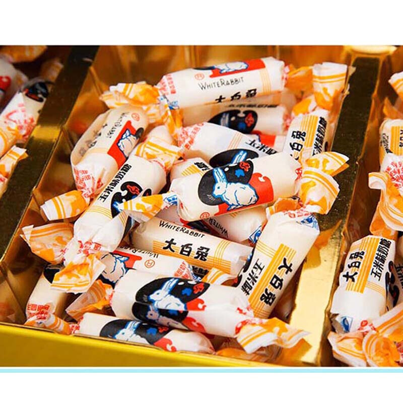 【整箱】大白兔奶糖整箱400克*12盒金属礼盒上海特产 玉米味