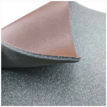 PVC人造合成革复合海绵用于汽车沙发家具坐垫舒适优雅柔软材料