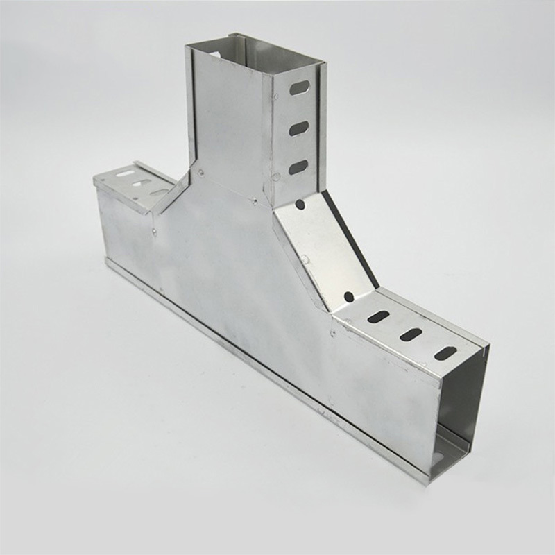 厂家直供镀锌水平弯通弯头铝合金不锈钢水平三通防火电缆桥架