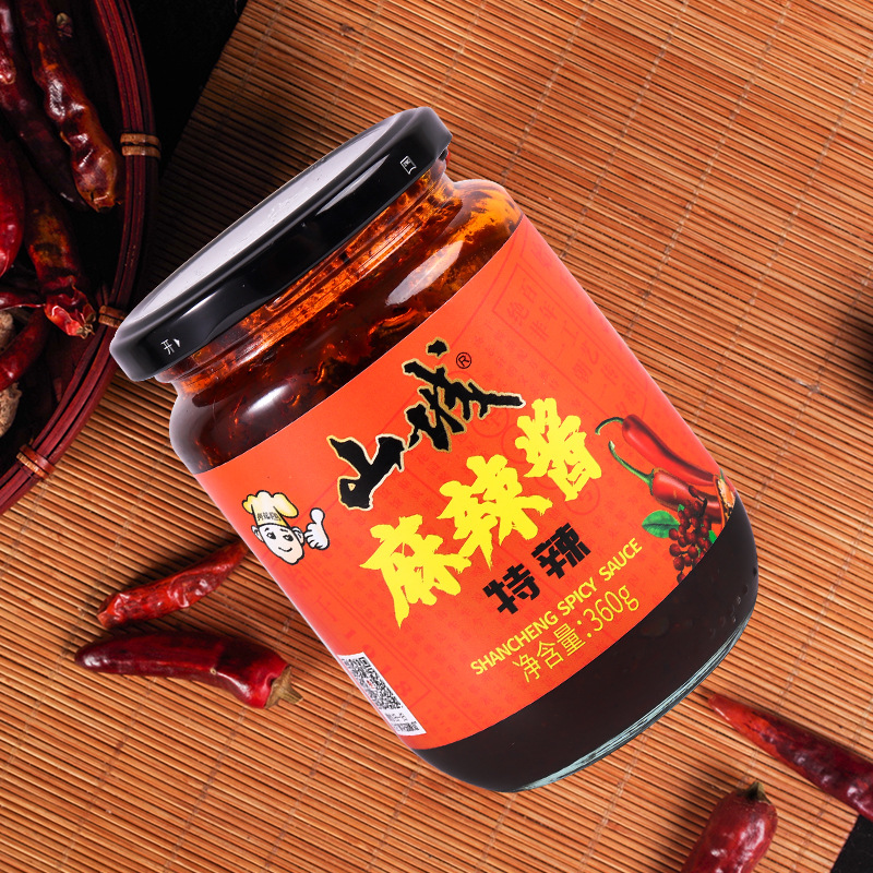 山城麻辣酱 特辣 下饭酱拌面拌饭菜辣椒酱炒菜调料调味酱360g