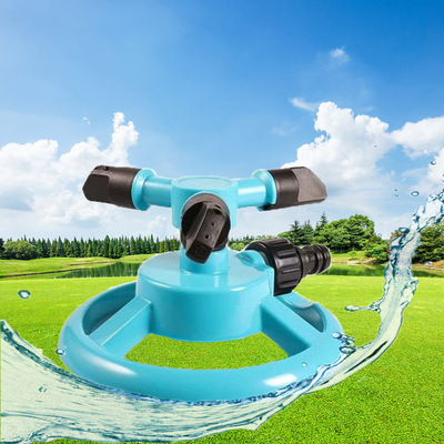 跨境热搜草坪月牙型小三叉洒水器360多角度高效园艺灌溉浇水器