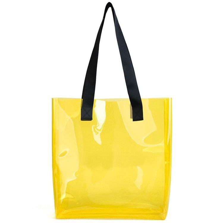 2018新款透明手提包 防水旅行收纳塑料包环保时尚女包