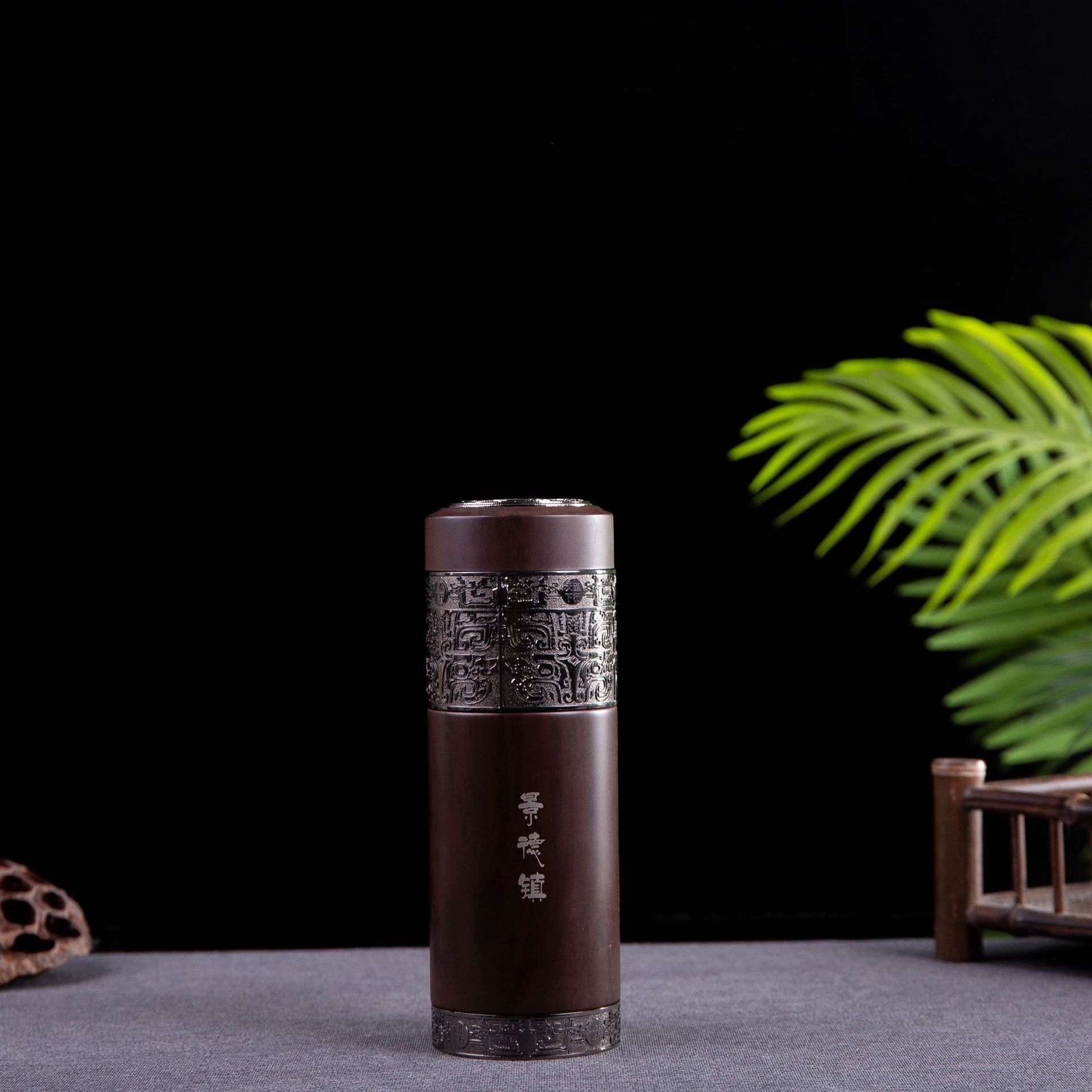 Jingdezhen New Inner Ceramic Outer Stainless Steel Vacuum Cup Tumbler Business Creative Gift Cup LG Factory Direct Sales