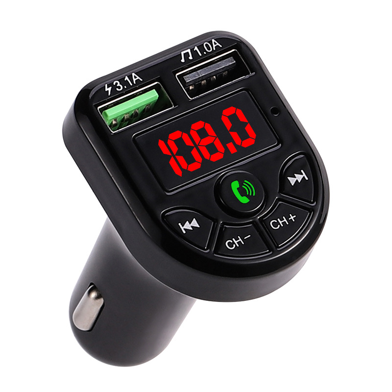 Vehicle-Mounted Bluetooth Handsfree Cross-Border Car Mp3 Car Bluetooth Mp3 E5 Car Fm Card Car Charger