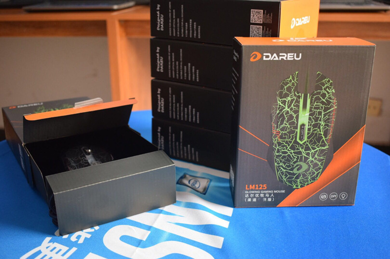 原装 达尔优lm125牧马人网吧有线鼠标 绝地求生lol电竞游戏吃鸡7d