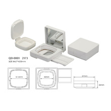 15g气垫粉盒圆形气垫盒bb霜容器空盒方形气垫粉扑盒彩妆包材厂家