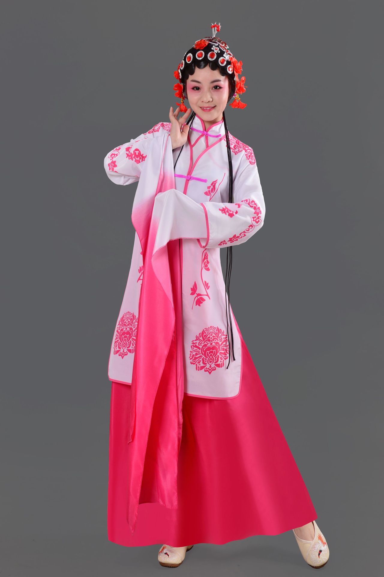 小荷风采京腔京韵娃娃情京豫剧舞蹈演出服儿童戏服俏花旦水袖服装