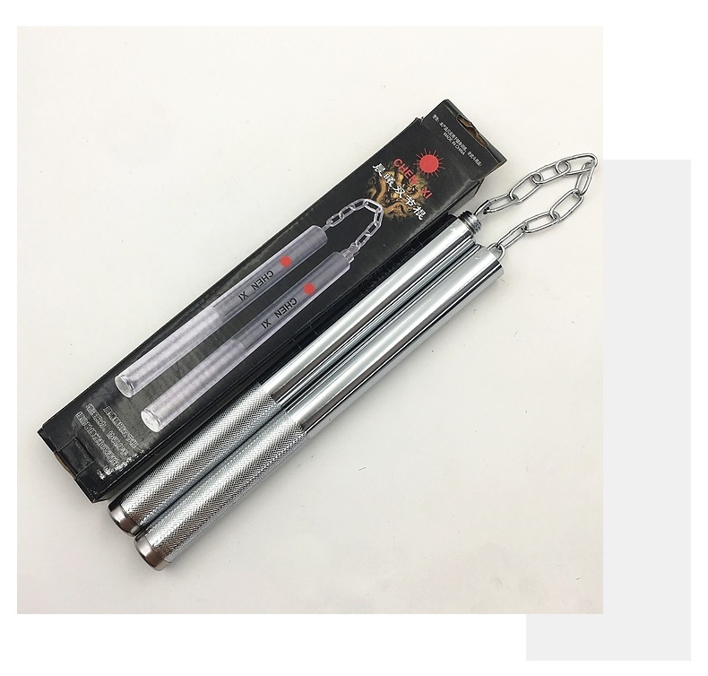 现货批发晨曦双截棍不锈钢多功能训练表演厂家武术器械双节棍体育