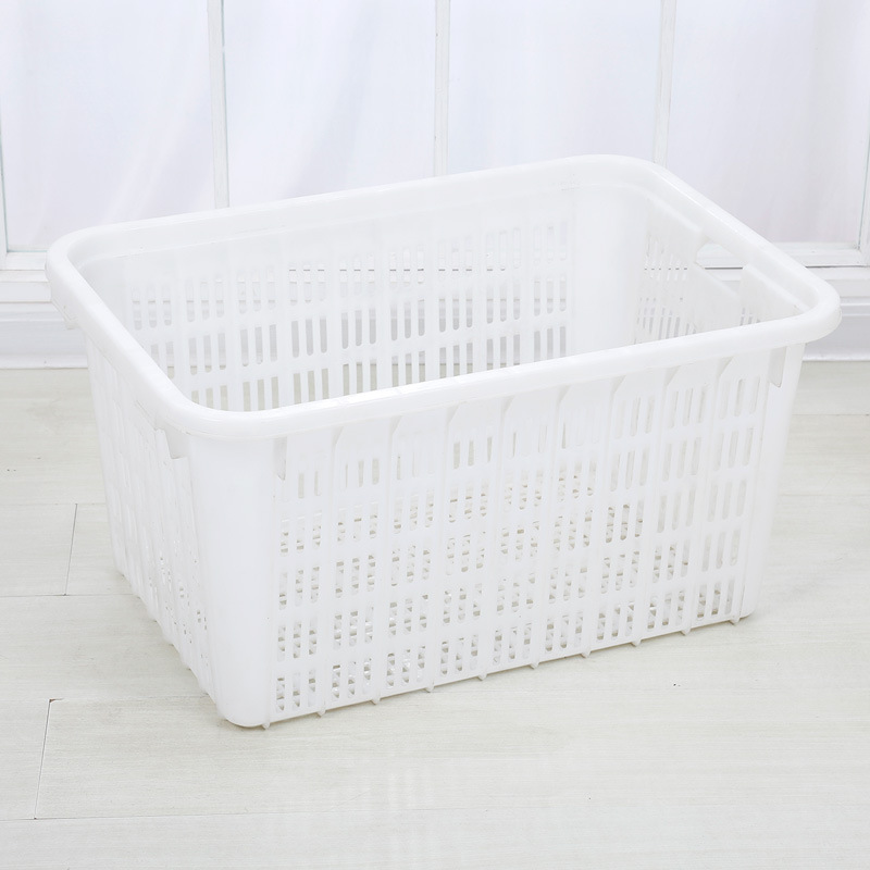 Plastic Large Turnover Basket Thick Clothing Storage Basket Sorting Frame 830 Transfer Basket Express Transportation