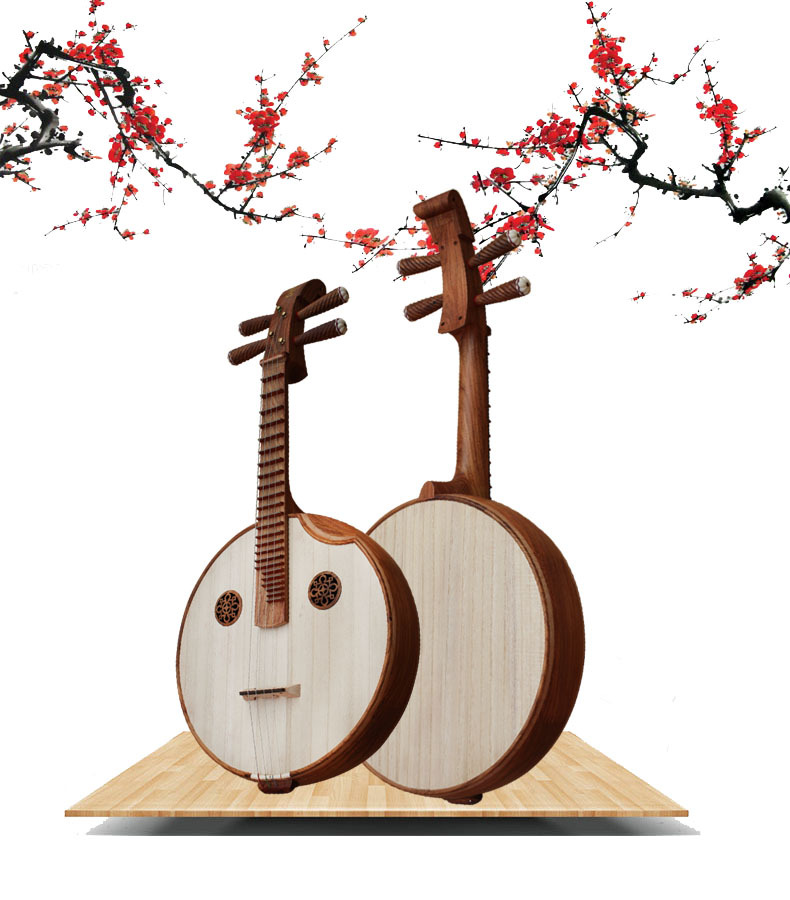 厂家直销专业红酸枝中阮红酸枝圆孔直头中阮钢品乐器专业演奏用