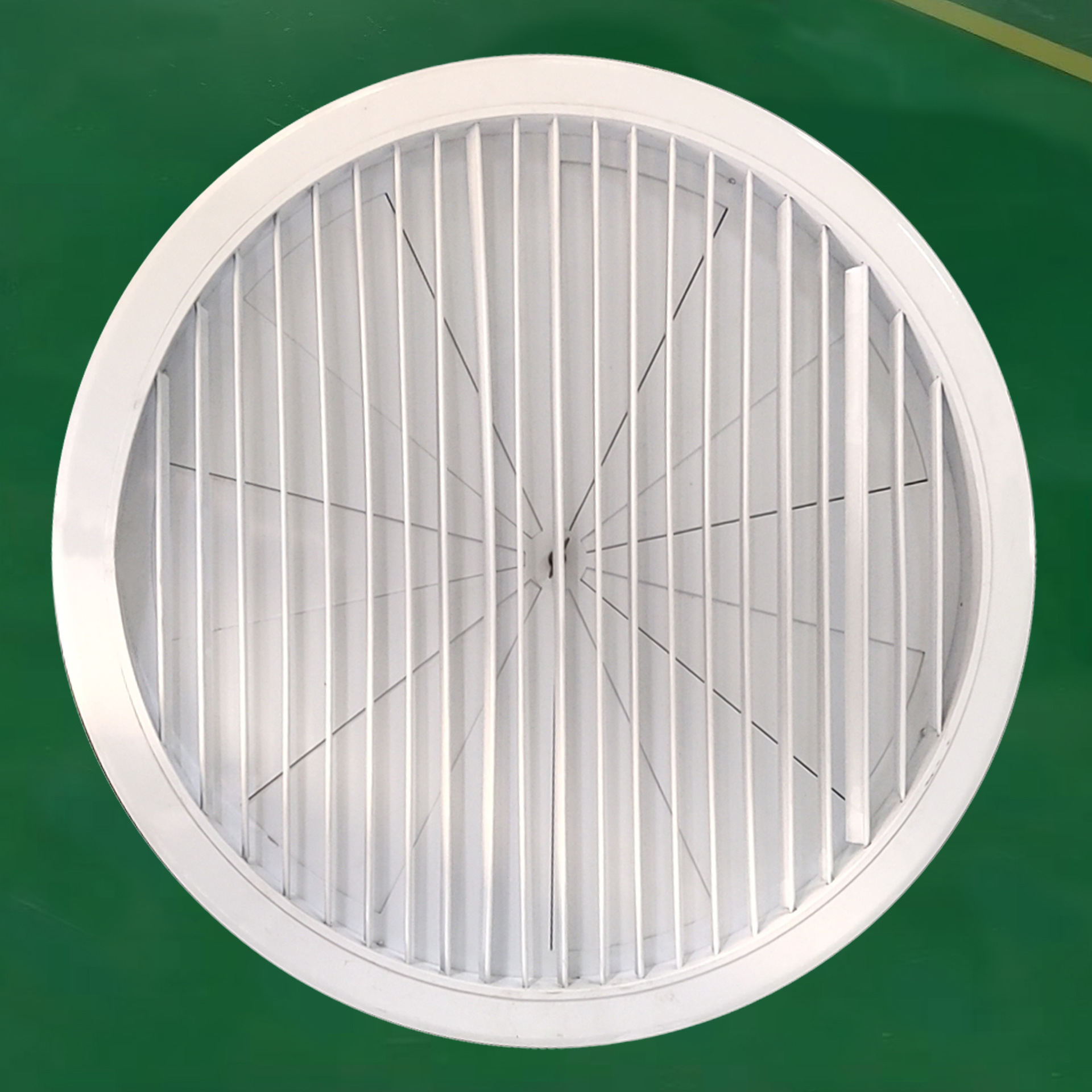 定制 带圆形调节阀风口 圆形风口调节阀 带调节阀圆单层百叶风口