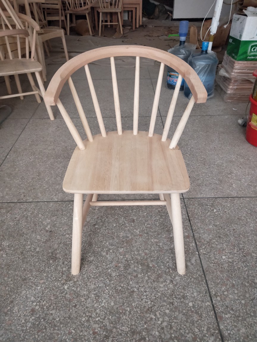 0成交5536把【厂家批发】实木餐椅白坯白胚白茬家具北欧牛角椅蝴蝶椅