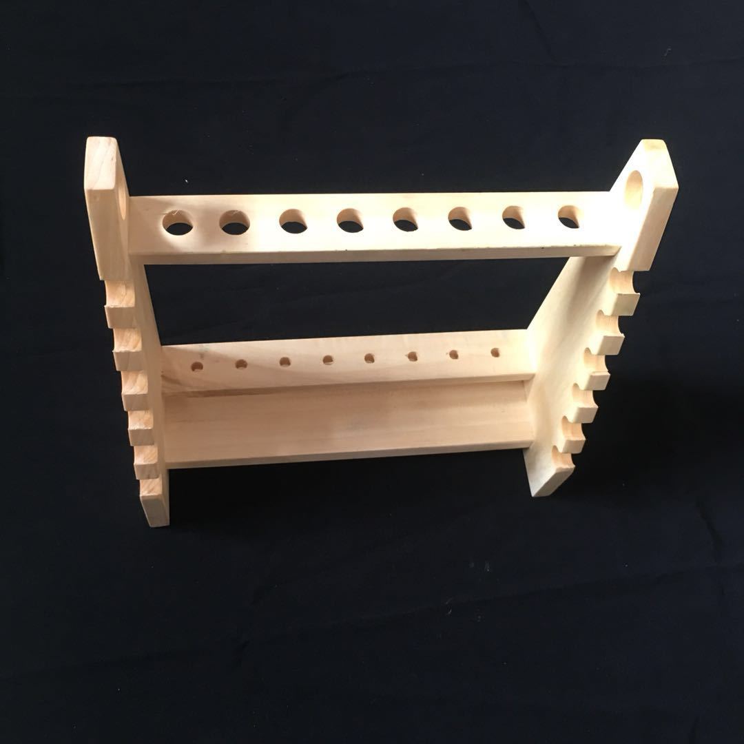 木制梯形吸管架试管架 梯形移液管架 8孔 梯形刻度 横竖两用-阿里巴巴