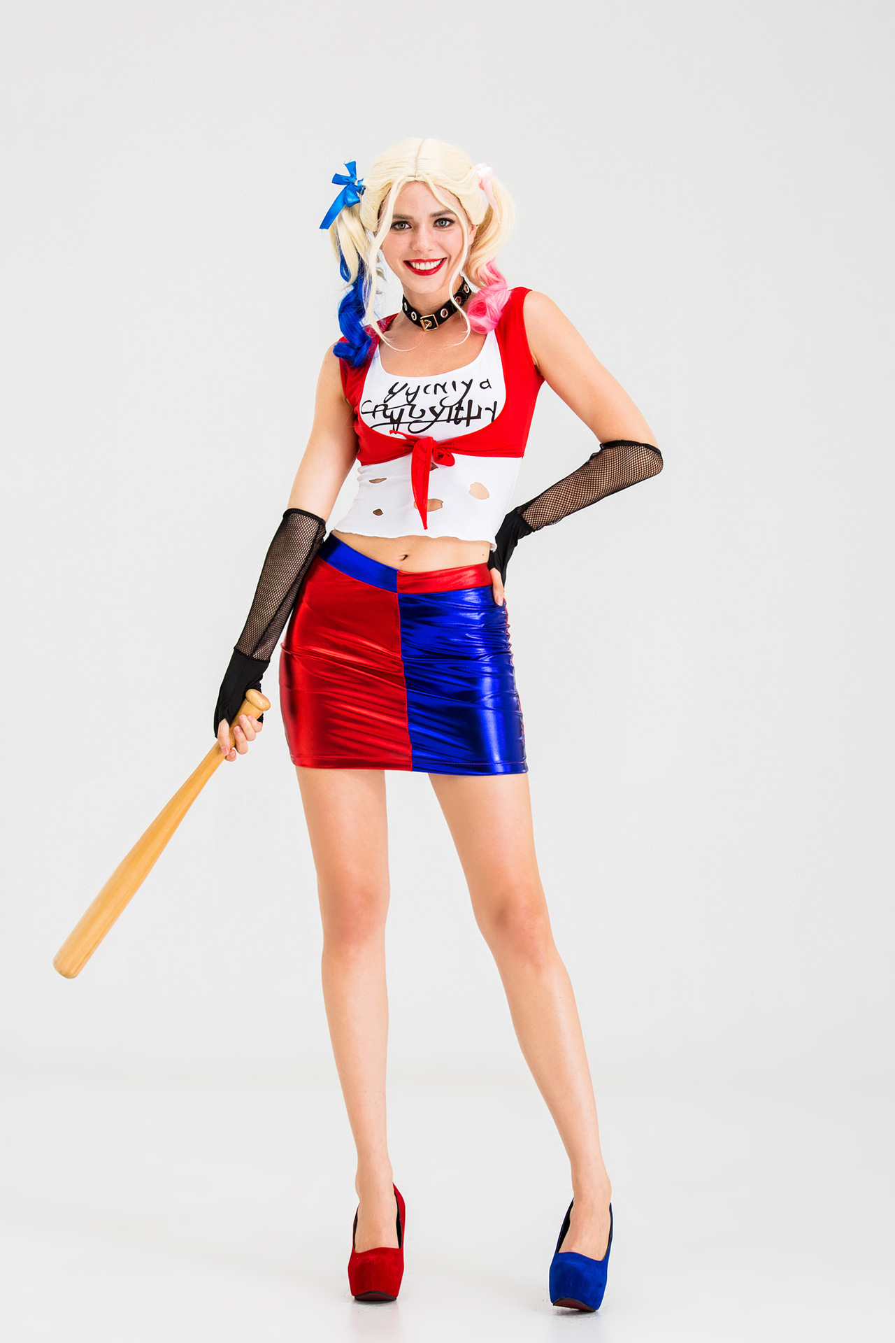 新款自杀小队小丑女哈莉奎茵套装短裙舞会派对演出酒吧夜店ds演出