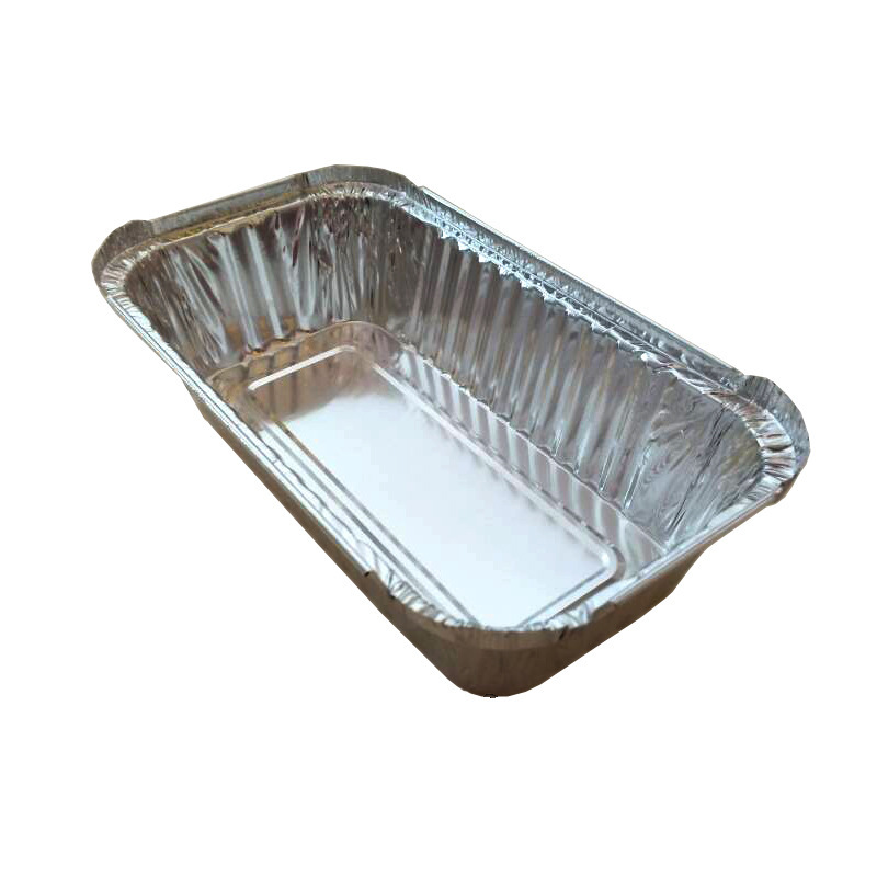 厂家直销一次性保温铝箔打包盒烧烤盆焗饭盒铝箔蛋糕模具1850