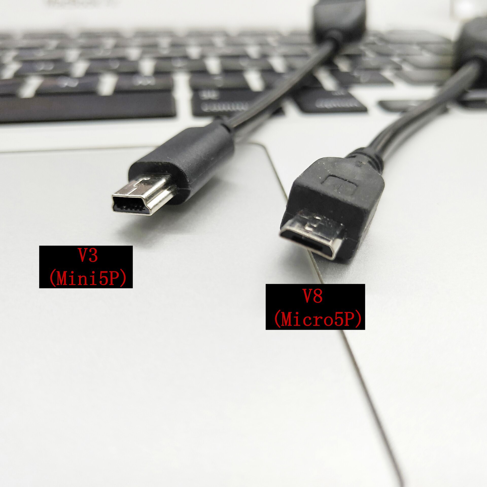 v3加长头充电线mini数据线v3t形老人机充电配线v3 v8加长头数据线