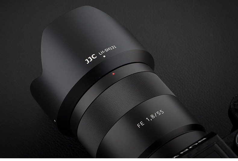 jjc遮光罩alc-sh131适用索尼sel55 f1.8 z/e24 f1.8镜头 金属配件