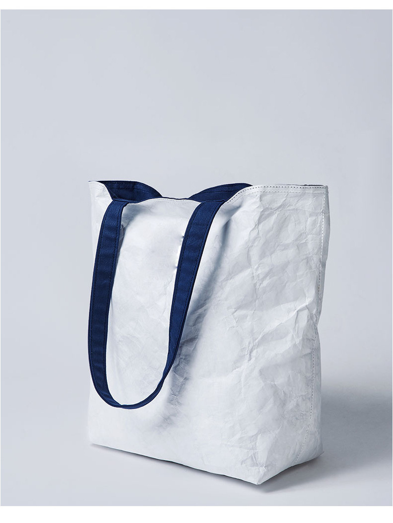 厂家定制批发杜邦纸单肩包防水超轻tyvek面料文艺清新两用手提袋