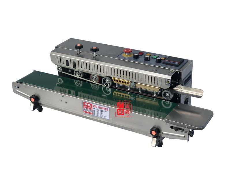 广佳frd-1000型墨轮印字封口机油墨印字封口机墨轮有色印字封口机