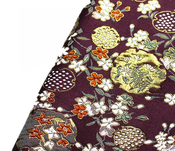 仿云锦和风西阵织锦缎面料名族日系复古和服包装布料