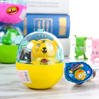 佳佳旺 太空杯巧克力豆儿童零食玩具 卡通动物12g*96个 厂家批发