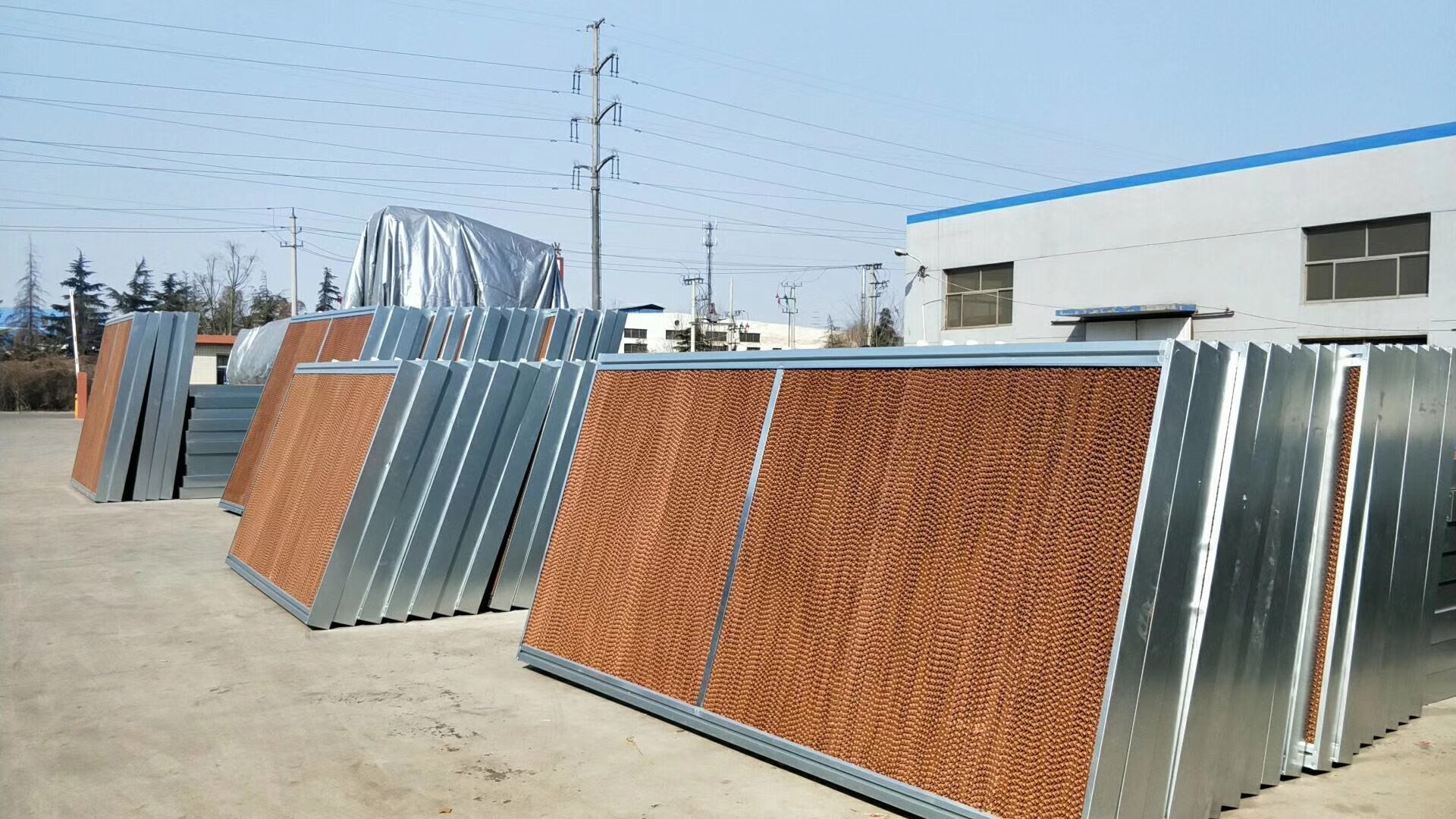 定制不锈钢水帘墙车间厂房养殖场种植大棚湿帘墙降温