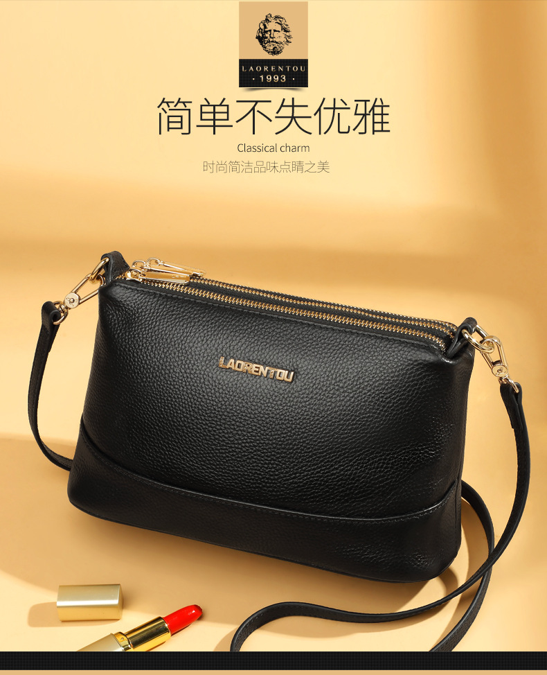 老人头包包女包新款2019斜挎包中年女士真皮时尚妈妈单肩包潮夏季