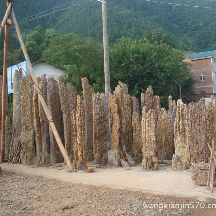 0成交0吨产地优惠供应 园林假山石 工程龙骨石 石笋￥120.