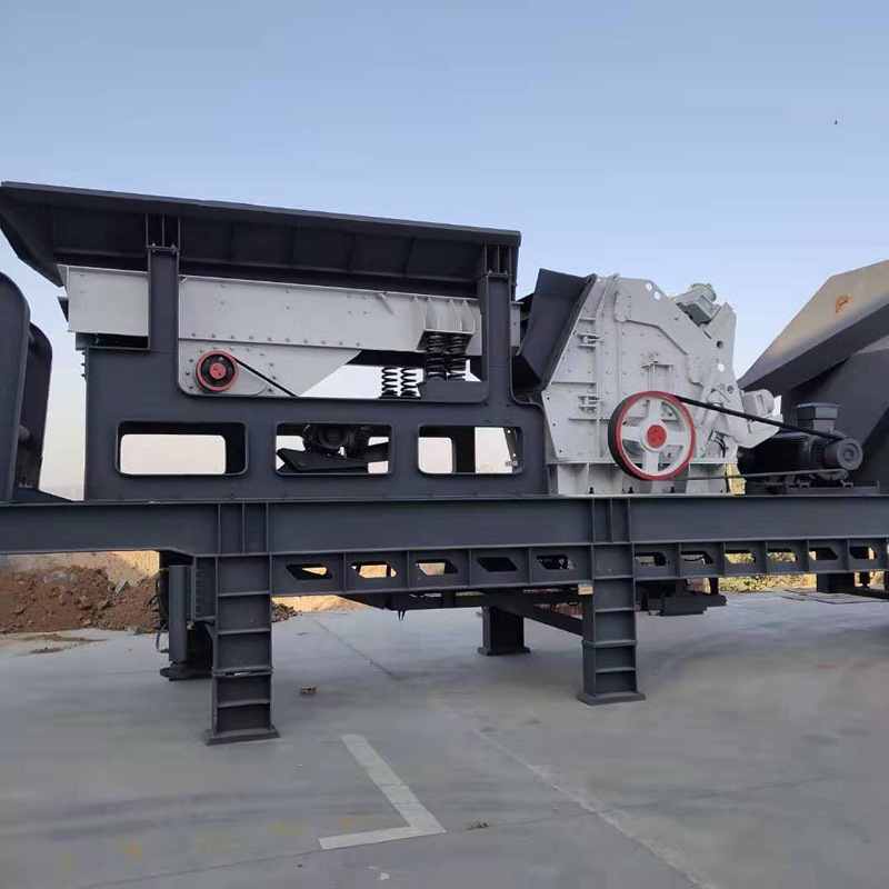 移动破碎机 石料混凝土块反击式破碎机  移动建筑垃圾破碎机