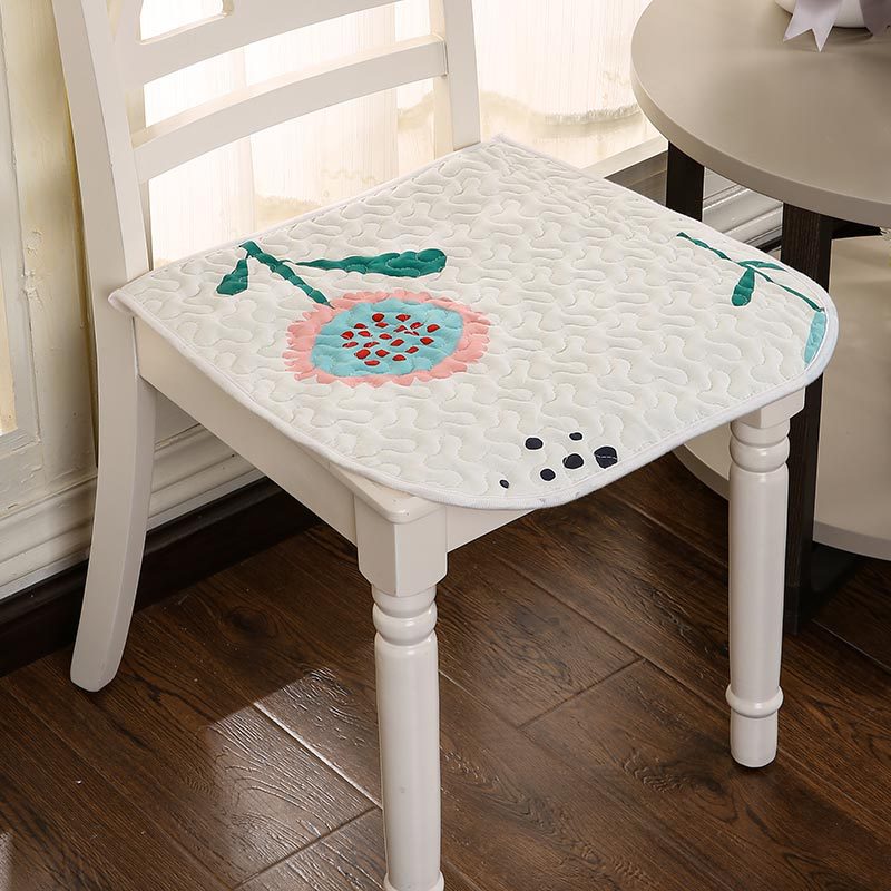 办公室全棉餐桌椅垫坐垫加厚保暖布艺绗缝电脑防滑椅子垫屁垫子