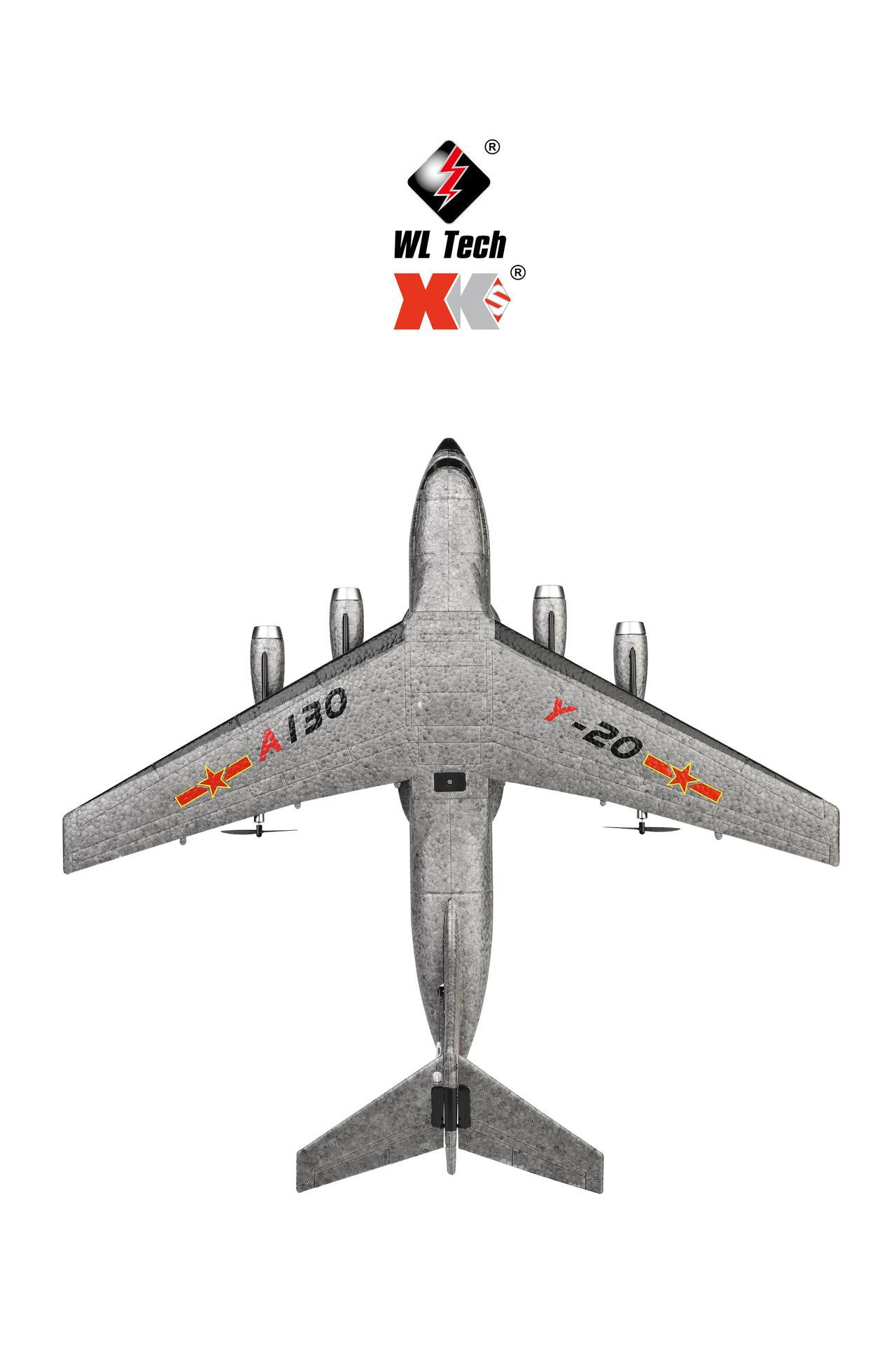 伟力xk a130-运20像真机 中国运输机三通道仿真后推双动力滑翔机