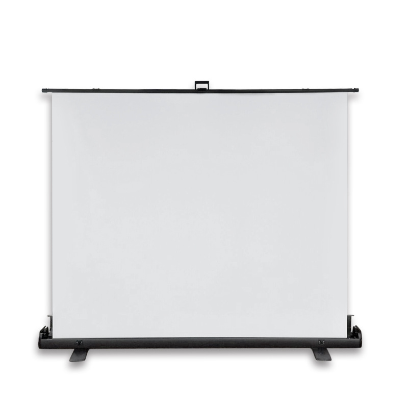 钻石投影幕布100寸地拉幕布移动便携投影幕地拉