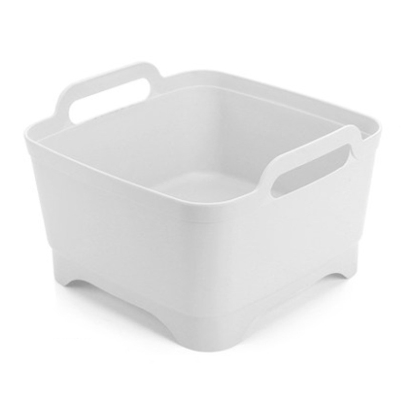 Factory Direct Sales Kitchen Mobile Drain Basket Plastic Vegetable Washing Basket Fruit Storage Basket Multifunctional Sink Storage Basket