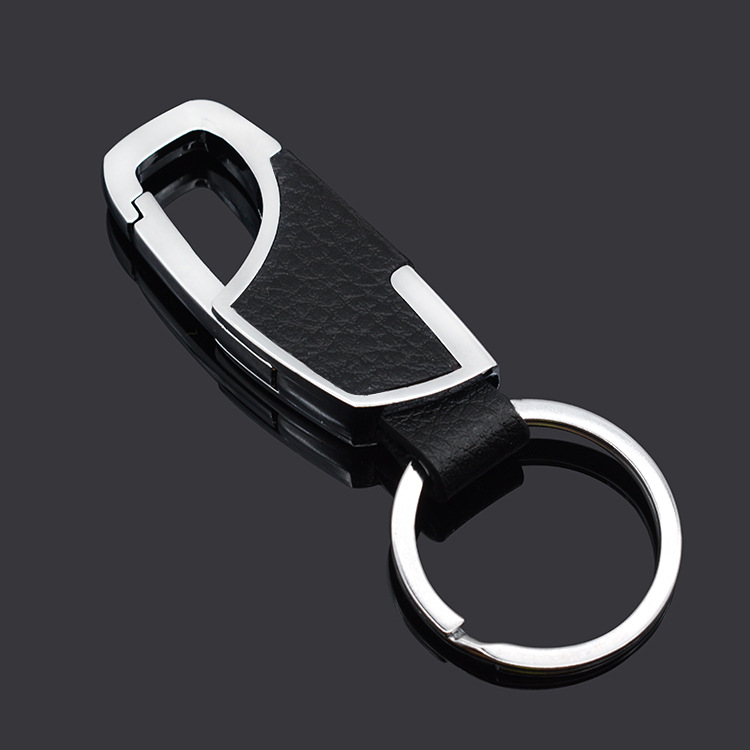 Keychain Men's Car Leather Keychain Accessories Men's Belt Buckle Keychain Pendant Car Key Ring