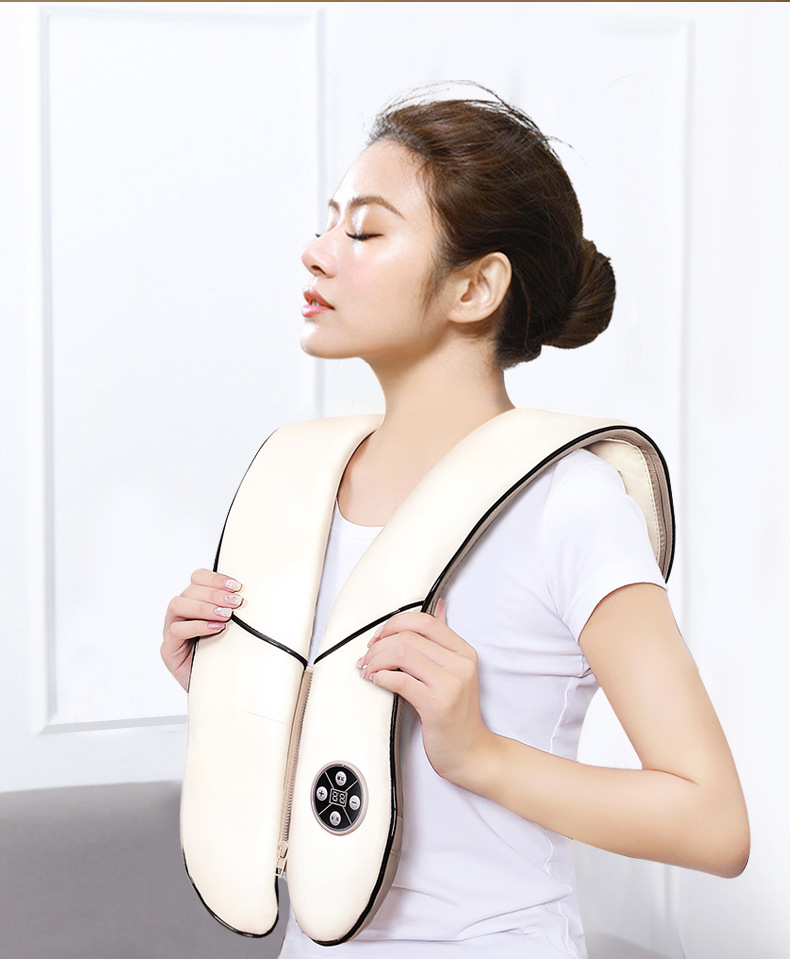 第六元素捶打按摩披肩p9颈部腰部肩部多功能捶打披肩