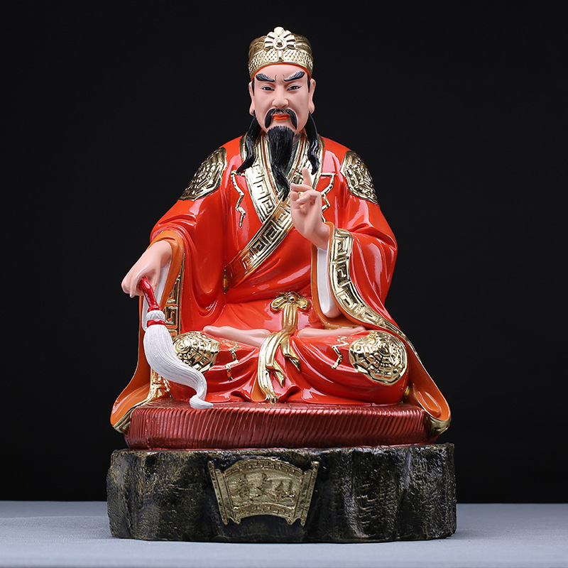 黄大仙神像树脂彩绘黄大仙佛像供奉家居摆件批发