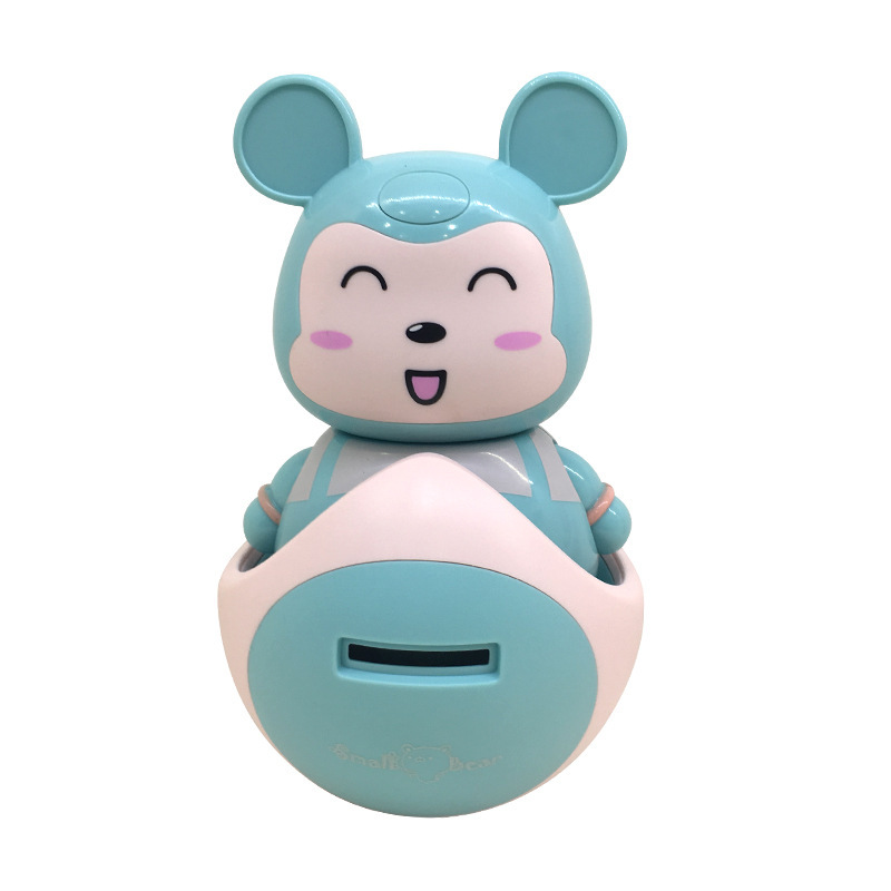 抖音小老鼠跳舞不倒翁存钱罐 带灯光音乐可爱卡通储蓄罐热卖-阿里巴巴