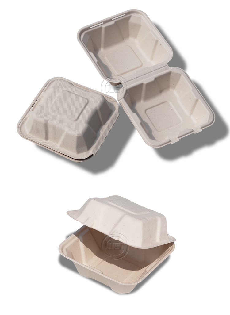 外卖便当盒打包 沙拉盒环保餐盒 可降解餐具_纸浆模塑_纸包装_食品