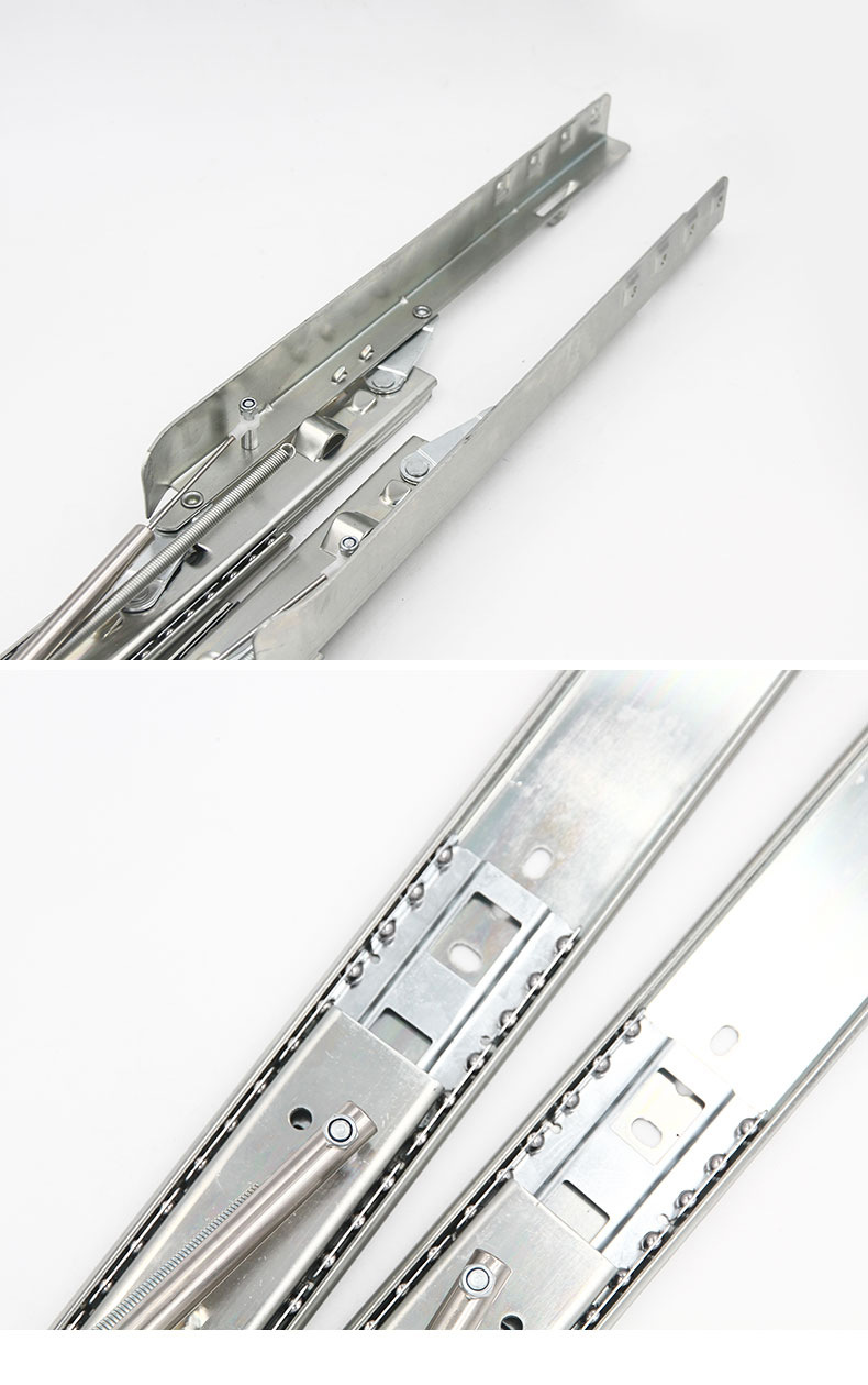 缓冲阻尼跳台滑轨 岩板餐桌餐台折叠升降轨道滑道路轨 重型导轨