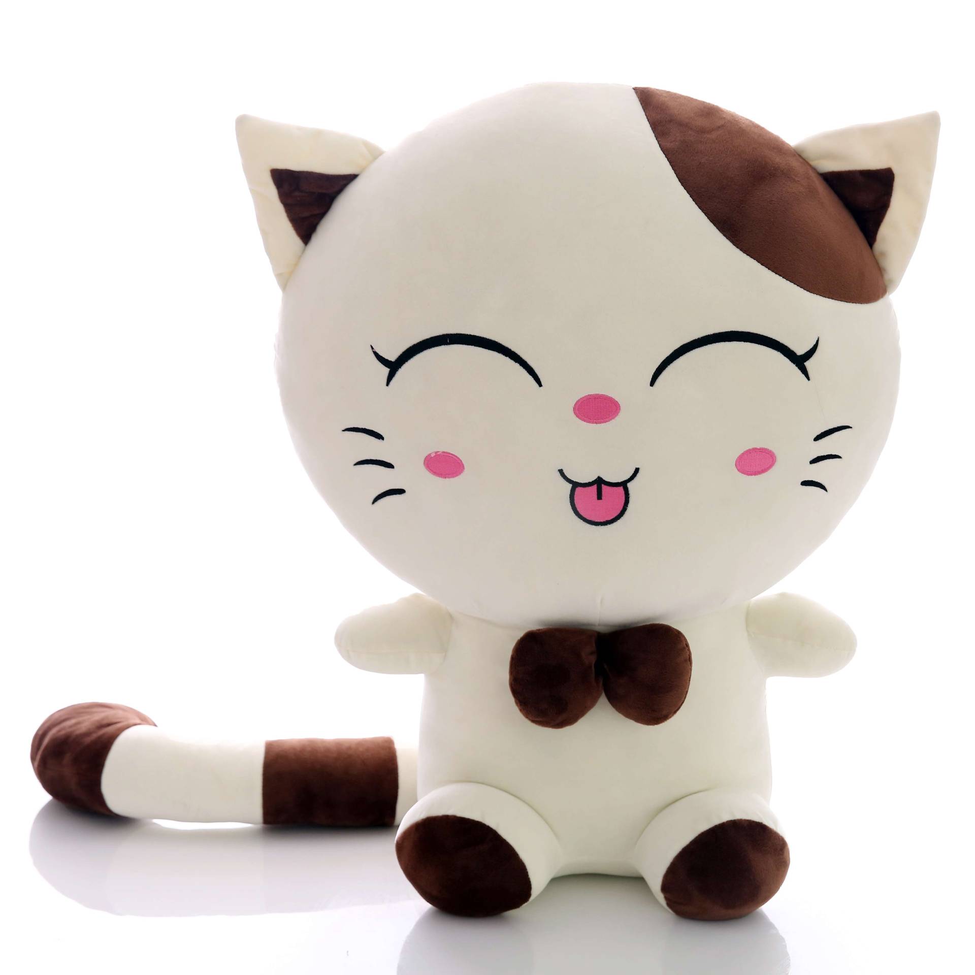 可爱猫微笑猫毛绒玩具公仔儿童卡通公仔生日礼物玩偶抱枕团购礼品